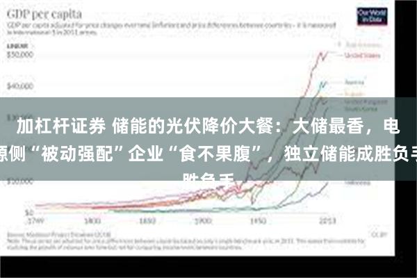 加杠杆证券 储能的光伏降价大餐：大储最香，电源侧“被动强