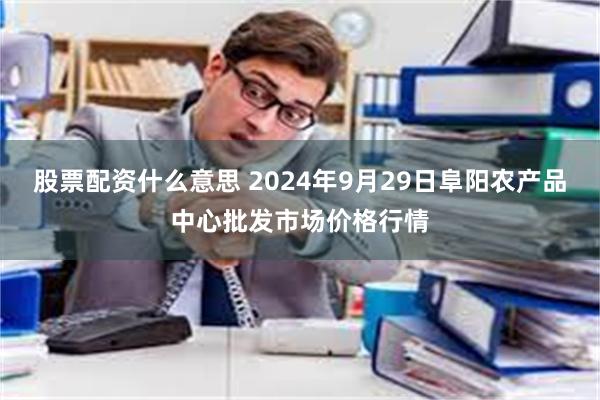 股票配资什么意思 2024年9月29日阜阳农产品中心批发