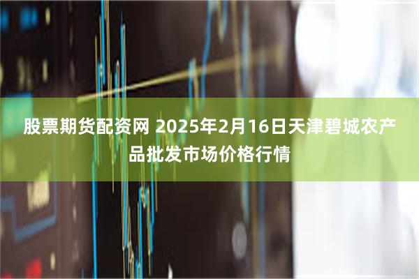 股票期货配资网 2025年2月16日天津碧城农产品批发市场价格行情